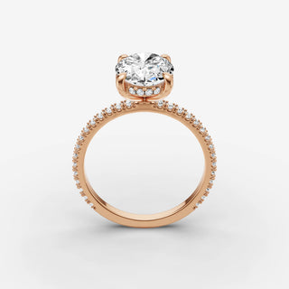 Hidden Halo & Pave - Oval