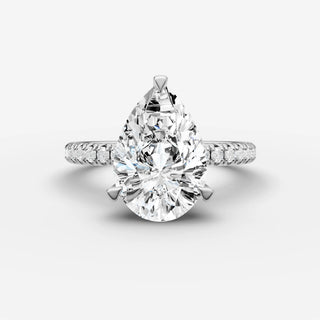 Hidden Halo & Pave - Pear