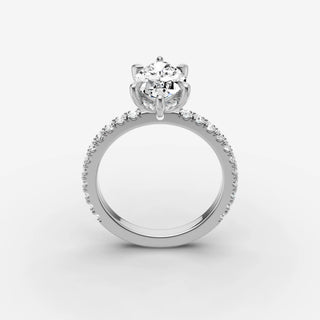 Hidden Halo & Pave - Marquise