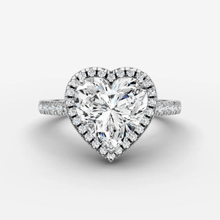 Halo & Pave - Heart