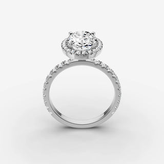Halo & Pave - Oval