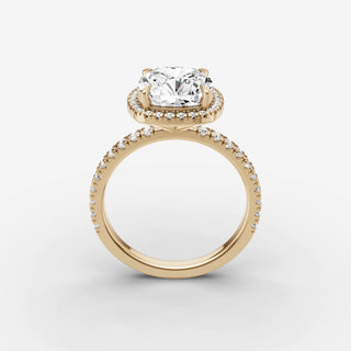 Halo & Pave - Cushion