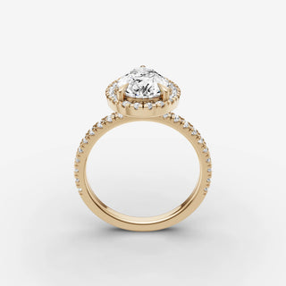 Halo & Pave - Pear