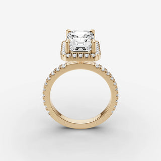 Halo & Pave - Emerald