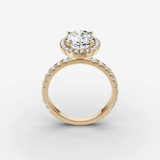 Halo & Pave - Oval