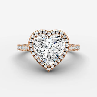 Halo & Pave - Heart