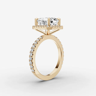 Halo & Pave - Emerald
