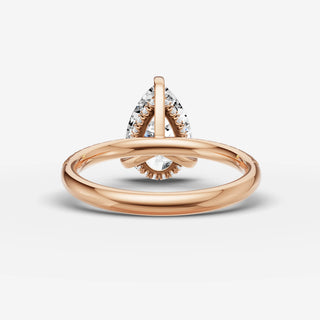 Hidden Halo & Pave - Pear