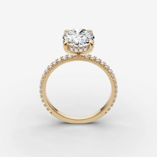 Hidden Halo & Pave - Oval