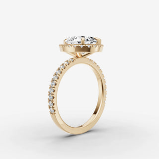 Halo & Pave - Pear
