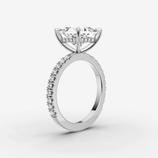 Hidden Halo & Pave - Princess