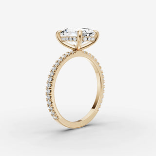 Hidden Halo & Pave - Oval
