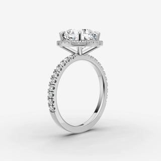 Halo & Pave - Cushion