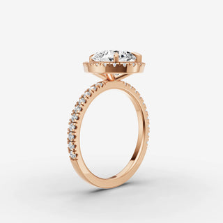 Halo & Pave - Pear