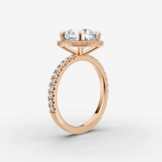 Halo & Pave - Cushion