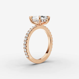 Hidden Halo & Pave - Marquise
