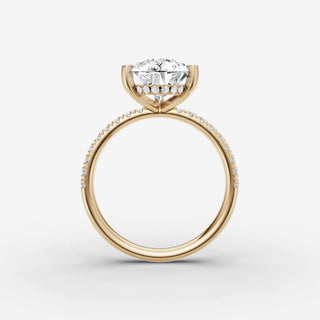 Hidden Halo & Pave - Pear