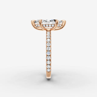 Hidden Halo & Pave - Marquise
