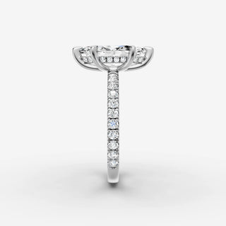 Hidden Halo & Pave - Marquise