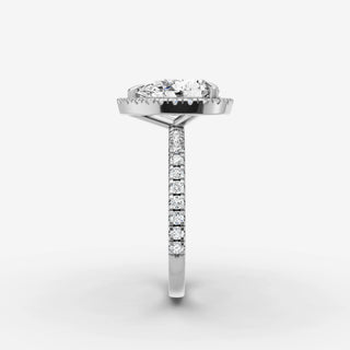 Halo & Pave - Pear
