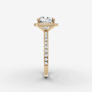 Halo & Pave - Cushion