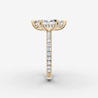 Hidden Halo & Pave - Marquise