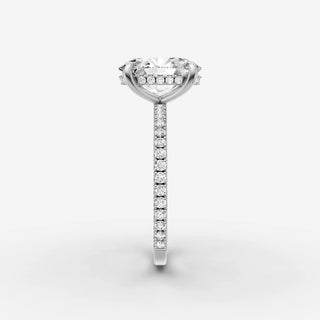 Hidden Halo & Pave - Oval