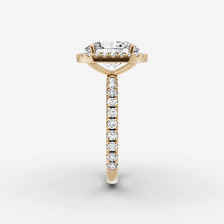 Halo & Pave - Oval