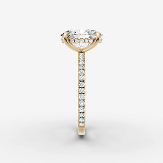 Hidden Halo & Pave - Oval