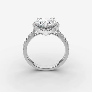 Halo & Pave - Heart