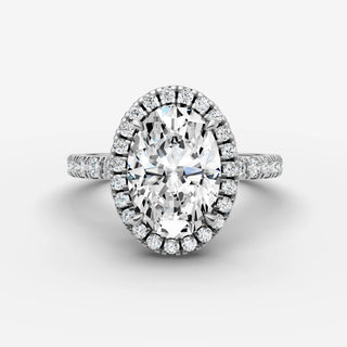 Halo & Pave - Oval