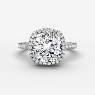 Halo & Pave - Cushion