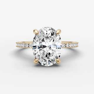 Hidden Halo & Pave - Oval