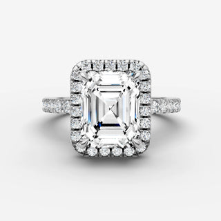 Halo & Pave - Emerald