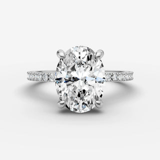 Hidden Halo & Pave - Oval