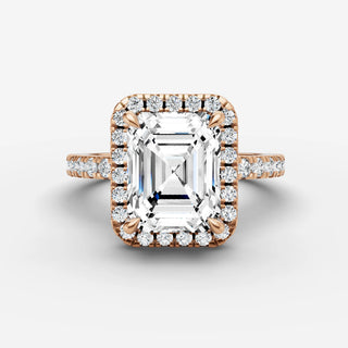 Halo & Pave - Emerald