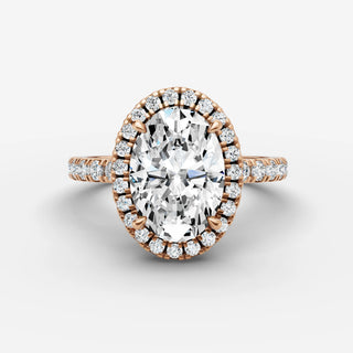 Halo & Pave - Oval