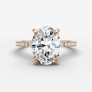Hidden Halo & Pave - Oval