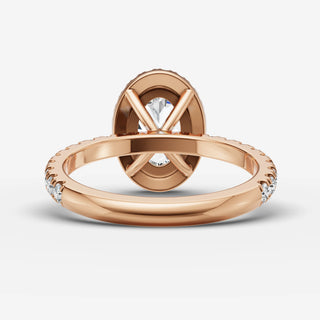 Halo & Pave - Oval