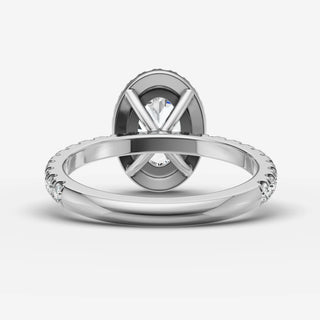 Halo & Pave - Oval