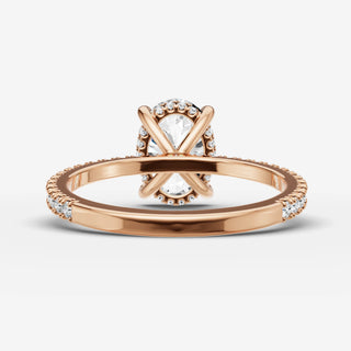 Hidden Halo & Pave - Oval