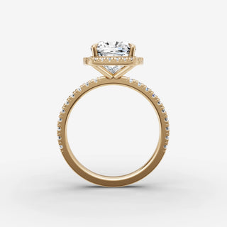 Halo & Pave - Cushion