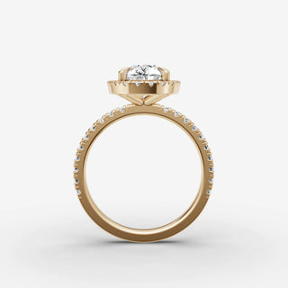 Halo & Pave - Pear
