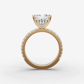 Hidden Halo & Pave - Princess
