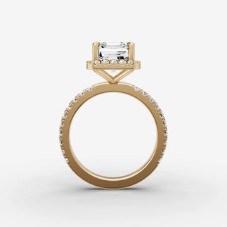 Halo & Pave - Emerald