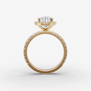 Halo & Pave - Oval