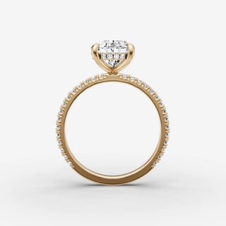 Hidden Halo & Pave - Oval