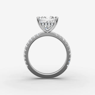 Hidden Halo & Pave - Princess