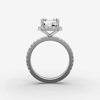 Halo & Pave - Emerald
