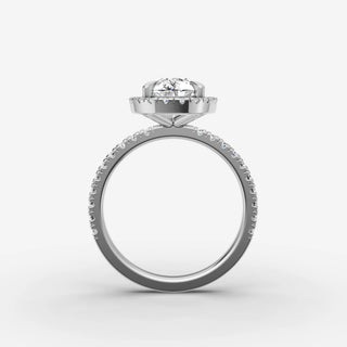 Halo & Pave - Pear